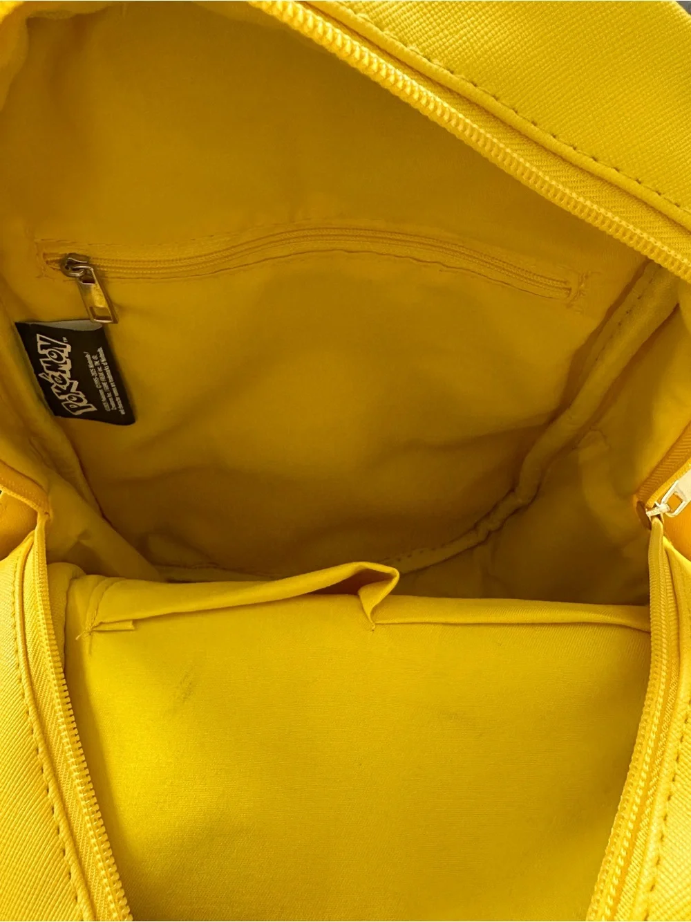 Pokemon Yellow Pikachu Kids Backpack with Red Cheeks and Black Trim